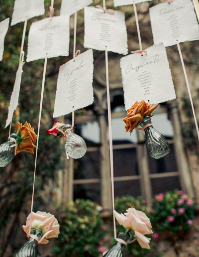 Tableau de Mariage con cartoncini artigianali