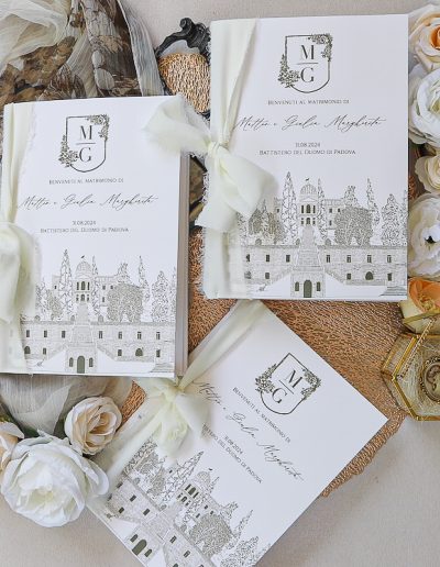 Libretto messa matrimonio con illustrazione location