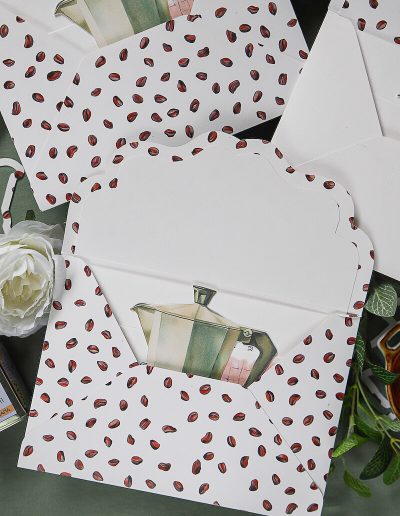 Coordinato grafico tema caffe per matrimonio