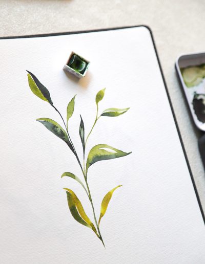 Decorazione acquerello per partecipazioni di matrimonio