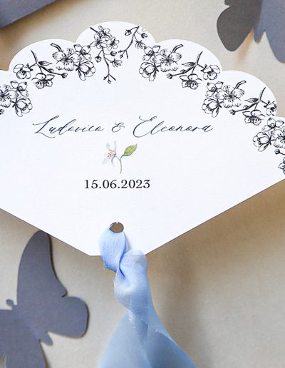 Ventaglio matrimonio sagomato