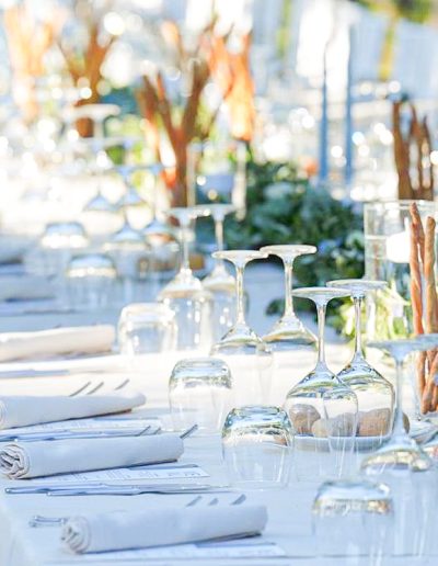 Mise en place matrimonio