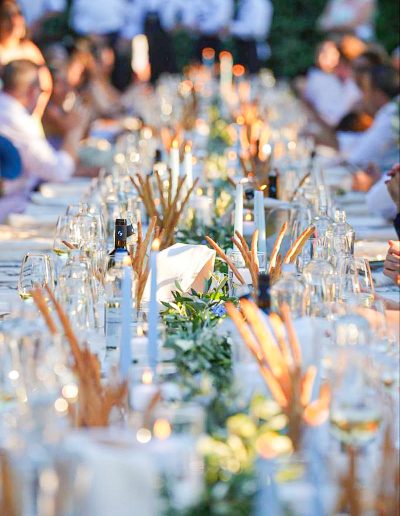 Mise en place matrimonio