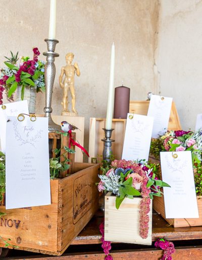 Tableau de mariage matrimonio country chic