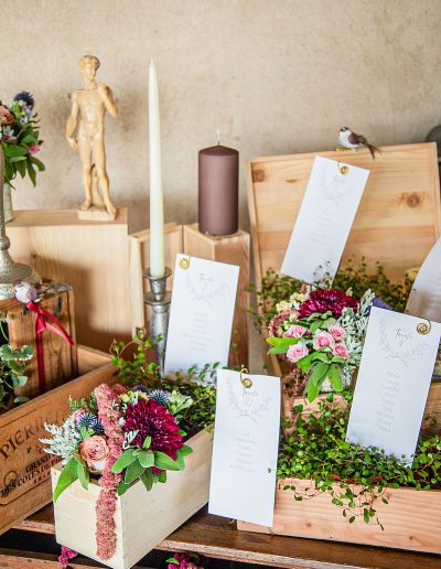Tableau de mariage matrimonio country chic