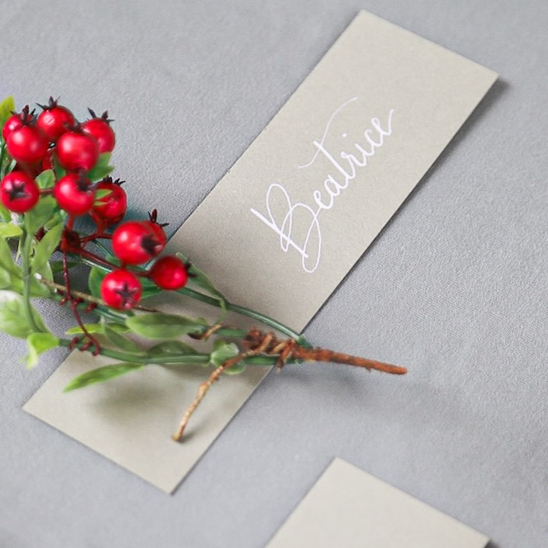 Segnaposti matrimonio scritte a mano